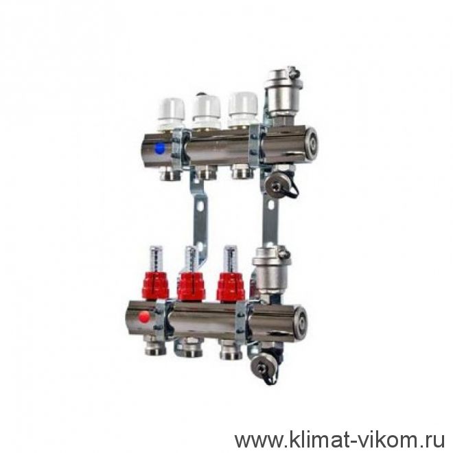 Коллектор с расходомерами и смесительным узлом ICMA  1"/3/4" (3)