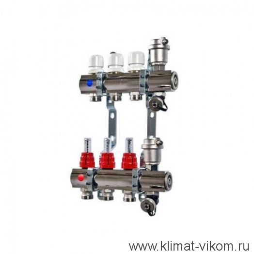 Коллектор с расходомерами и смесительным узлом ICMA  1"/3/4" (3)