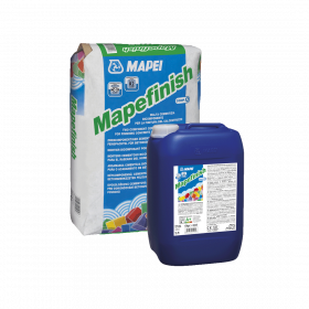 Цементный Раствор 2-х комп. Mapei Mapefinish A+B (24кг+6кг)  для Финишной Отделки Поверхности Бетона