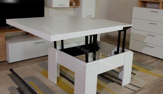 ﻿Стол-трансформер Империал Белый