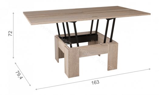 Стол-трансформер Империал Дуб сонома