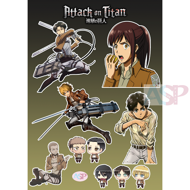 Стикеры Attack on Titan