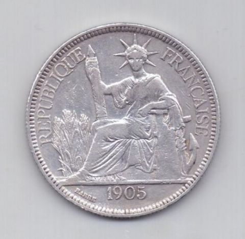 1 пиастр 1905 года Французский Индокитай