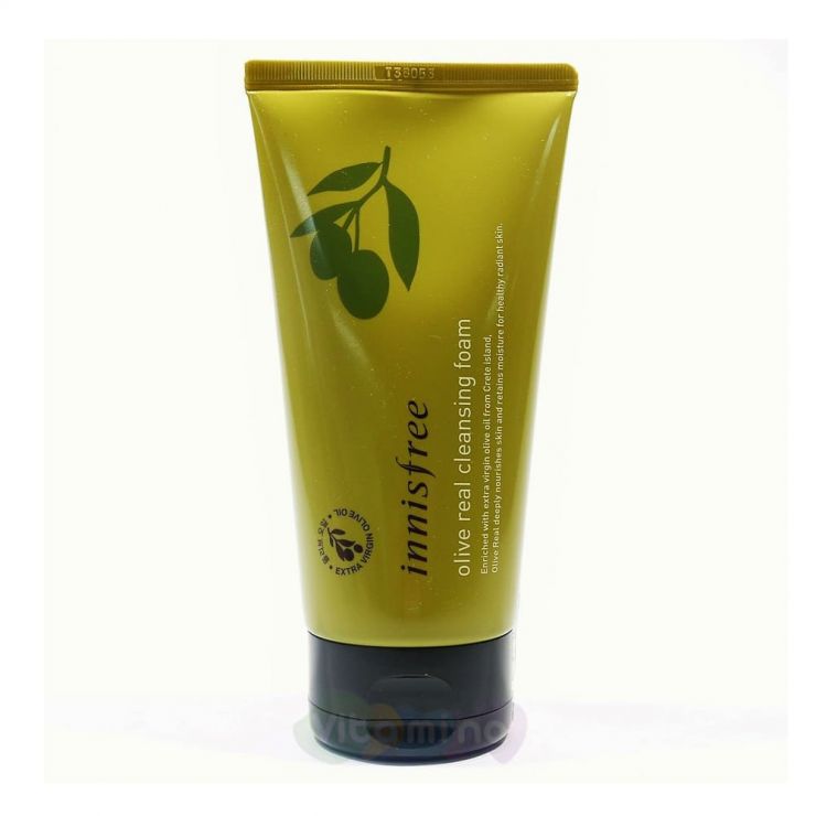 Innisfree Пенка для умывания с органическим маслом оливы Olive Real Cleansing Foam, 150 мл