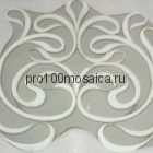 CALACATTA WATERJET Мозаика  мрамор и стекло 348*348*10 мм