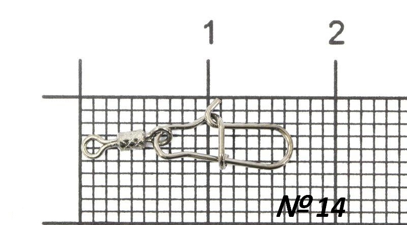 Вертлюг с застежкой Namazu "ROLLING RIBBED SWIVEL WITH NICE SNAP"