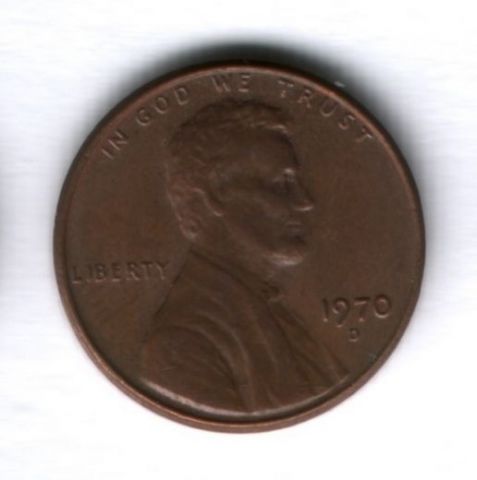 1 цент 1970 года D США
