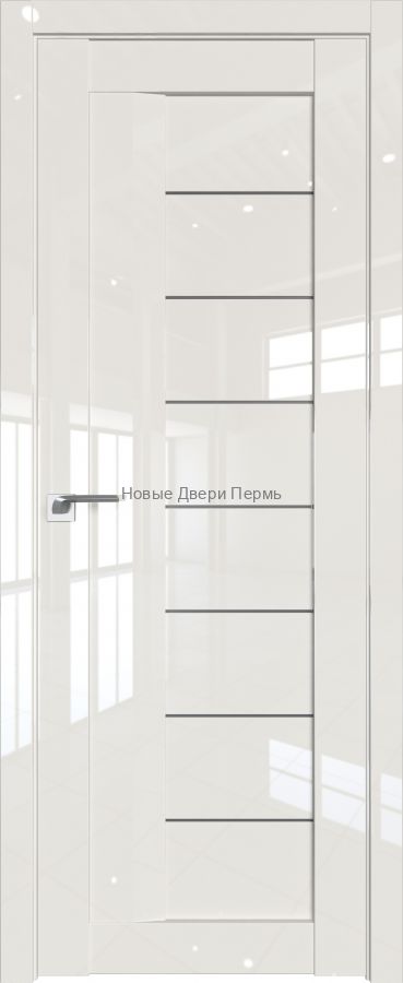 17 L Магнолия люкс глянцевая дверь - PROFIL DOORS двери