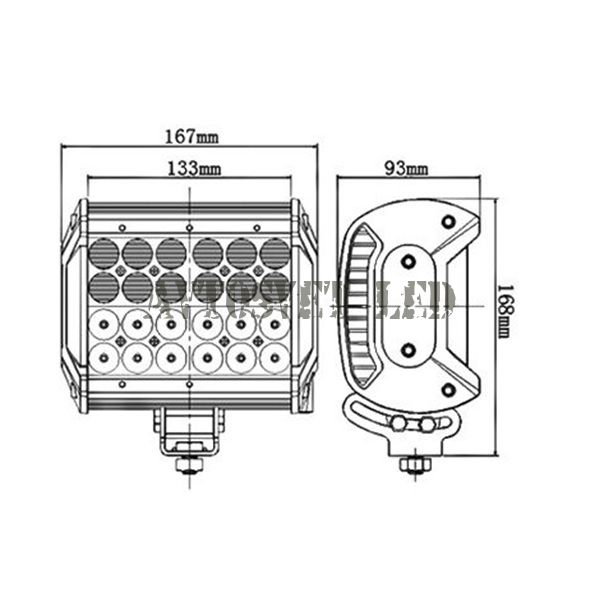 Светодиодная фара ASA-72W SPOT