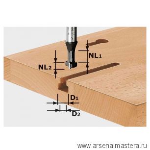 Фреза пазовая FESTOOL T-образная HW S 8 D 10,5 / NL 13 491035