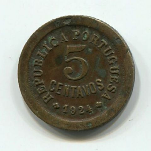 5 сентаво 1924 года Португалия