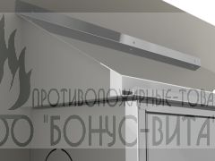 Шкаф пожарный ШП-К2-О2Н (ШПК-320-12НЗ) с козырьком из нержавеющей стали AISI 304, ЕВРО