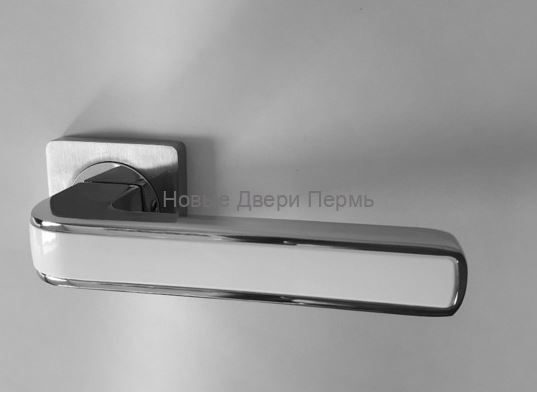 Ручки дверные S-Locked A-115 CP/white