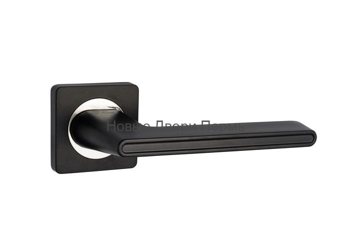 Ручки дверные S-Locked A-180 BL графит матовый черный
