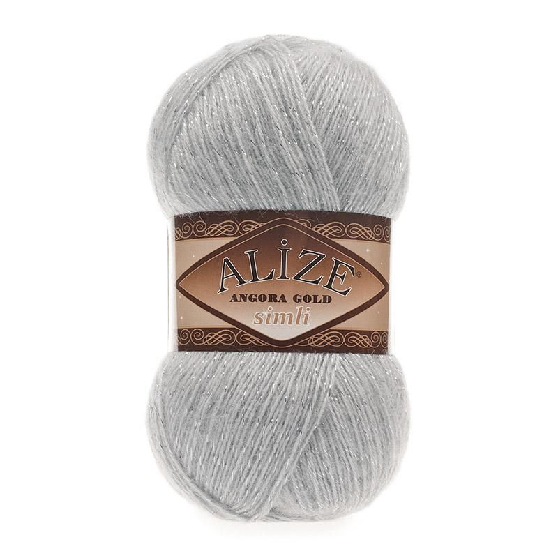 Angora gold simli (Alize) 21-серый