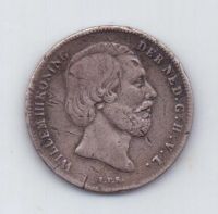 1/2 гульдена 1858 года Нидерланды