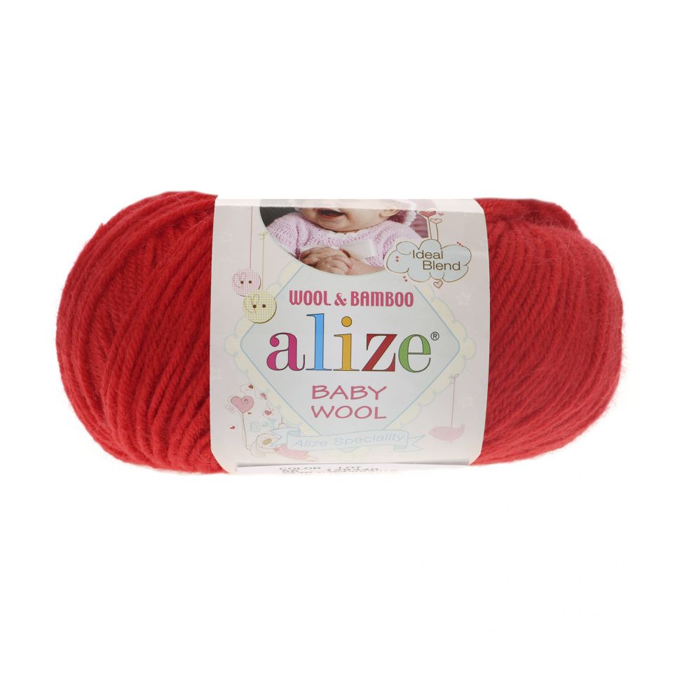 BABY WOOL (ALIZE) 56-красный