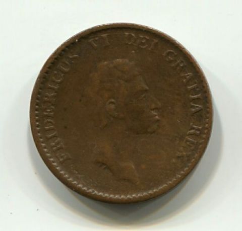 1 скиллинг 1813 года Дания