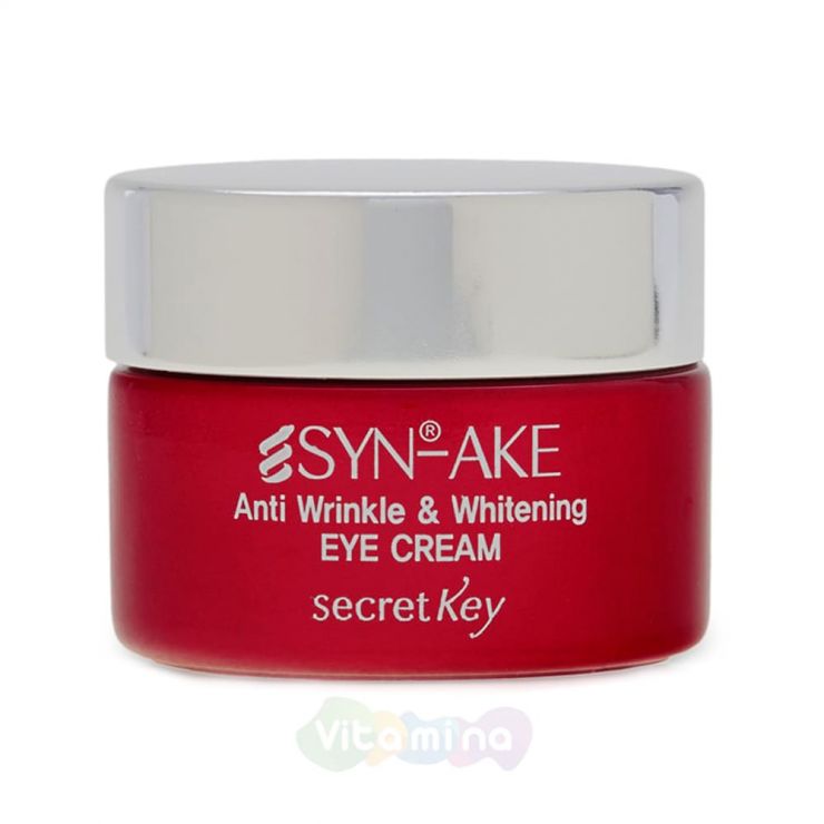 Secret Key Антивозрастной крем для кожи вокруг глаз Syn-Ake Anti Wrinkle & Whitening Eye Cream, 15 г