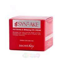 Secret Key Антивозрастной крем для кожи вокруг глаз Syn-Ake Anti Wrinkle & Whitening Eye Cream, 15 г