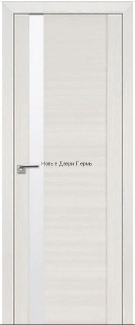 62Х Эш вайт мелинга Lacobel Белый лак  дверь PROFIL DOORS межкомнатная