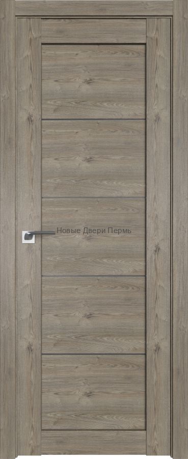 2.11 XN Каштан тёмный стекло Графит дверь PROFIL DOORS межкомнатная