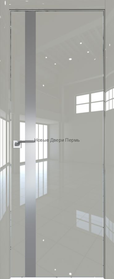 6LK Галька люкс, кромка матовая, Lacobel Серебряный лак дверь PROFIL DOORS межкомнатная