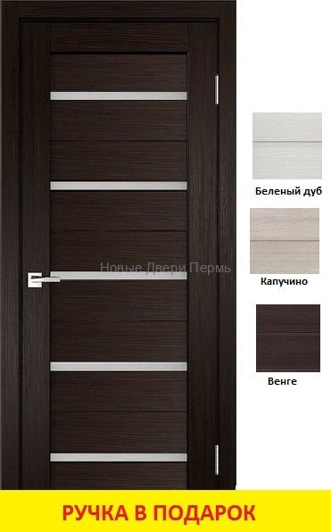 "Техно 22" Межкомнатная дверь экошпон с горизонтальным стеклом