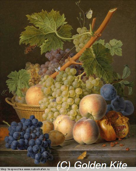 2617 Still life with Grapes and Peaches