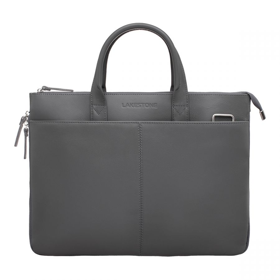 Кожаная деловая сумка LAKESTONE Bolton Grey 92900/GR