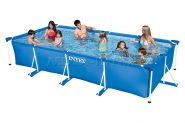 Каркасный бассейн 450 х 220 х 84 см Rectangular Frame Pool Intex 28273NP