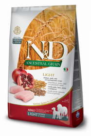 N&D Low Grain LIGHT CHICKEN & POMEGRANATE Adult medium&maxi (курица+гранат для собак с лишним весом средних и крупных пород)