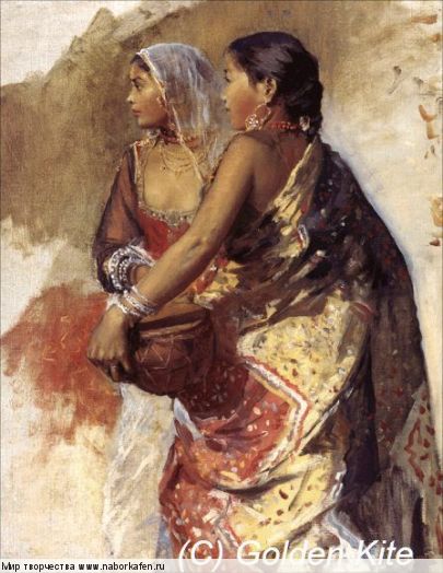 1599 Sketch - Two Nautch Girls