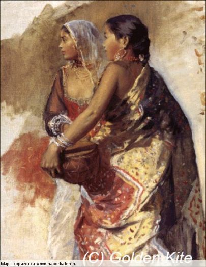 1600 Sketch - Two Nautch Girls (small)