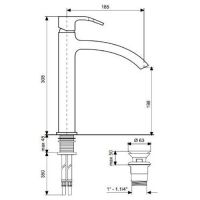 схема смесителя Emmevi Niagara CR74003 Big