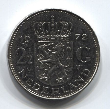 2,5 гульдена 1972 года Нидерланды