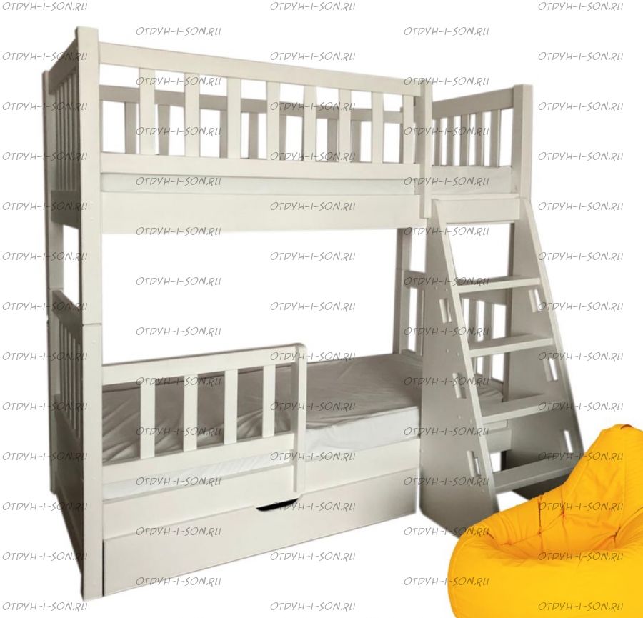 Кровать двухъярусная Классика №В, любые цвета