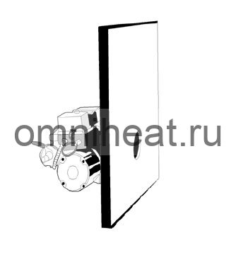 Изоляция передней двери котла