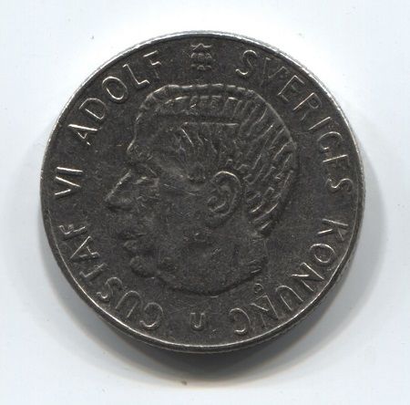 1 крона 1973 года Швеция