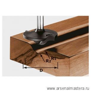 Фреза FESTOOL профильная филеночная HW S 8 D 42 / 13 / R 6 + 12 491137