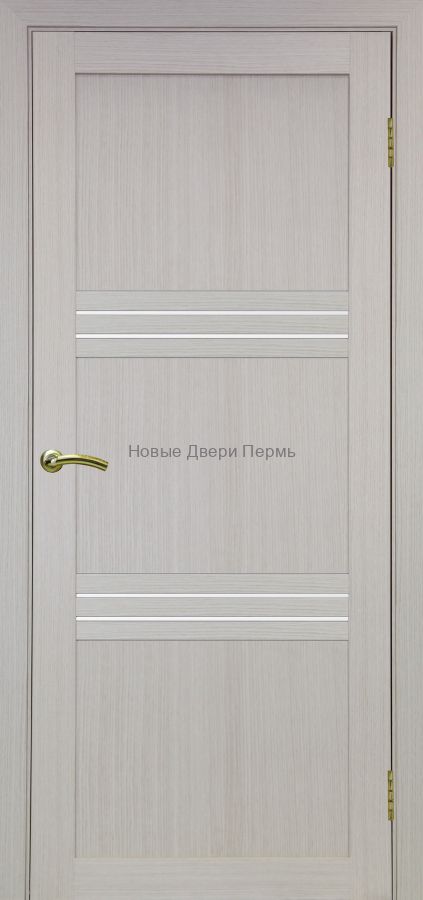 "Турин 553" Межкомнатная дверь с матовым стеклом экошпон