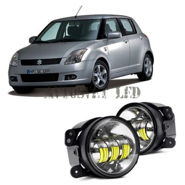 Противотуманные светодиодные фары ASF4-30W flood на SUZUKI Swift хэтчбек III