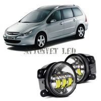 Противотуманные светодиодные фары ASF4-30W flood на PEUGEOT 307 SW