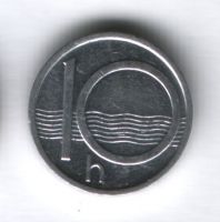 10 геллеров 1993 года Чехия