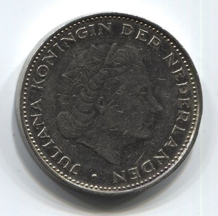 2,5 гульдена 1970 года Нидерланды VF
