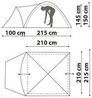 Палатка туристическая 4 местная Canadian Camper Karibu 4 royal фото2