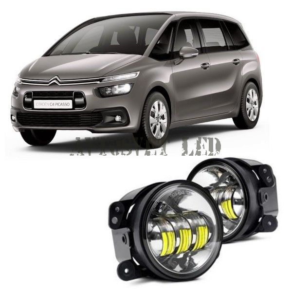 Противотуманные светодиодные фары ASF4-30W flood на CITROEN C4 Picasso