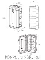 Схема пенала DAKEN REGON 82170 (Италия), 4-6 кг