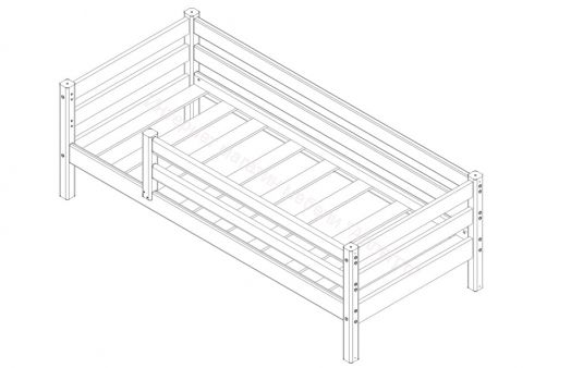 Кровать "Соня" Вариант 3 с защитой по периметру