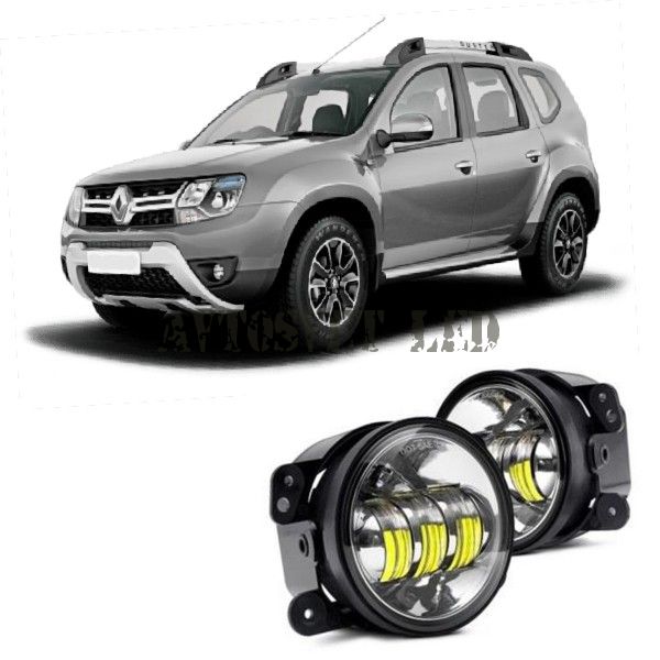 Противотуманные светодиодные фары ASF4-30 Watt flood на RENAULT Duster II